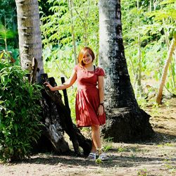 Woman standing in park