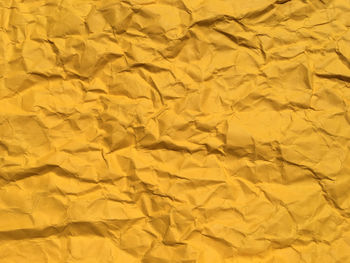 High angle view of yellow paper