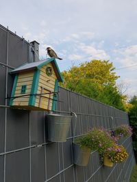 Low angle view of house against sky