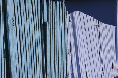 Low angle view of building against blue sky