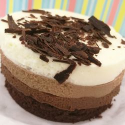 Close-up of chocolate cake in plate