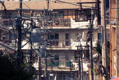 View of electricity pylon