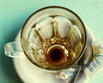 Close-up of drink on table