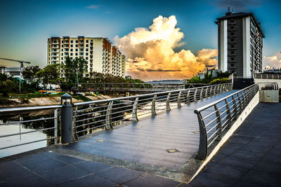 Panoramic view of city against sky