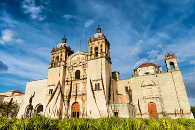 Low angle view of historic building against sky