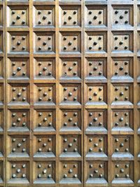 Full frame shot of wooden door