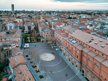 Aerial view of rimini, near riccione