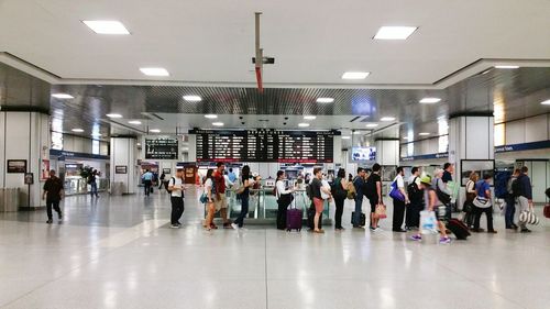 Interior of subway station