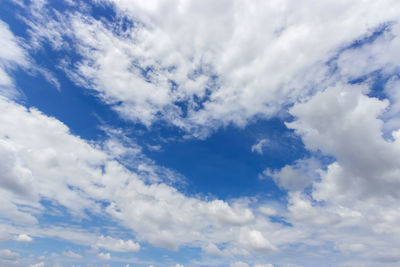 Low angle view of clouds in sky