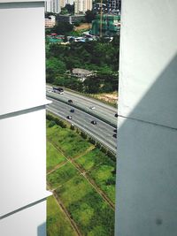 Road in city against sky