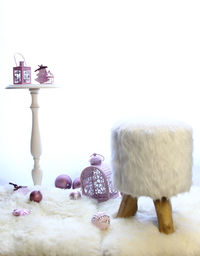 Low angle view of christmas decoration