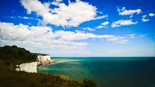 Scenic view of sea against sky