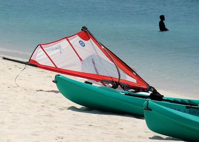 Boats in sea