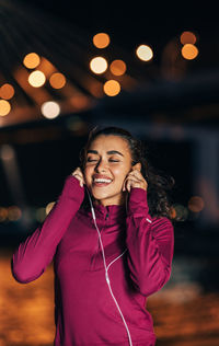 Portrait of a smiling young woman