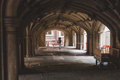 Corridor of historic building