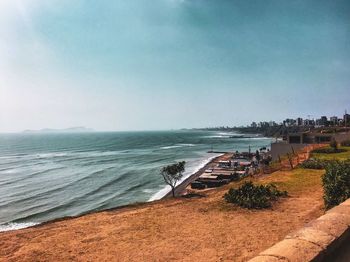 Scenic view of sea against sky