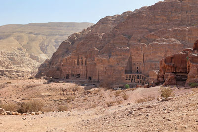 Scenic view of rock formations