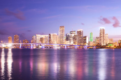 Downtown skyline of the city of miami, florida, usa