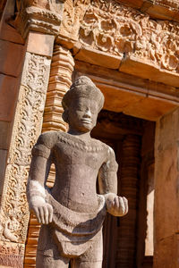 Low angle view of statue