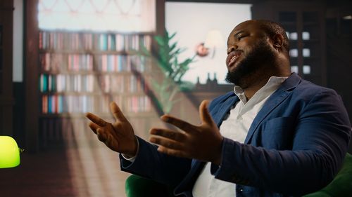 Young man using mobile phone