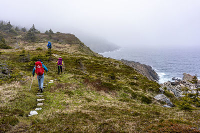 Trekking along the east coast trail in newfoundland canada