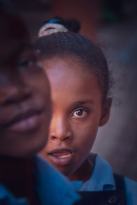 Close-up portrait of a girl