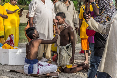 Group of people in traditional clothing