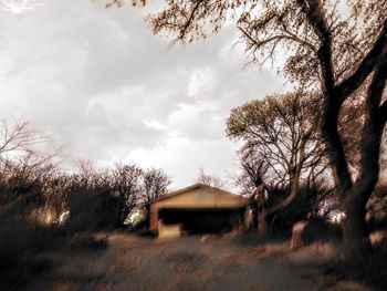 Built structure with trees in background