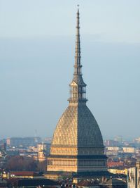 Low angle view of building against clear sky