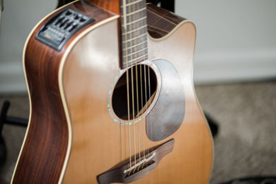 Close-up of guitar