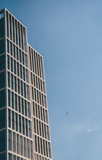 Low angle view of building against clear sky