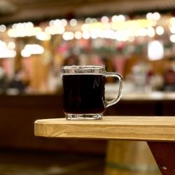 Close-up of mulled wine on table