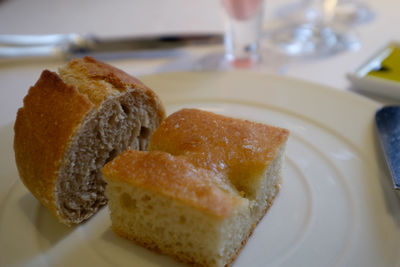 Close-up of served food