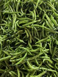 High angle view of vegetables for sale in market