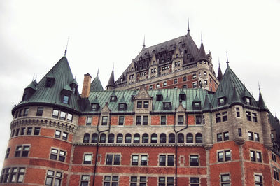 Low angle view of buildings against sky