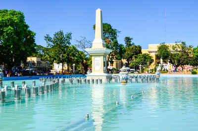 View of swimming pool against the sky