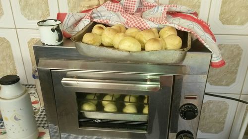 Close-up of food in kitchen