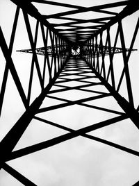 Low angle view of bridge against sky