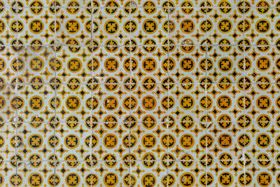 Full frame shot of yellow pattern