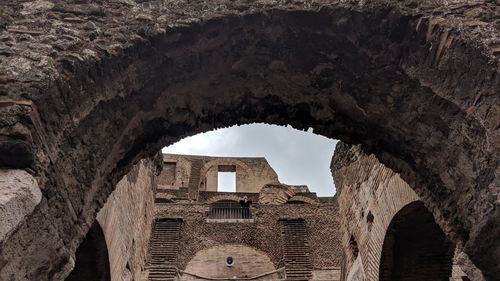 Low angle view of old building