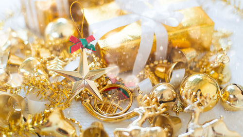 Close-up of christmas decoration