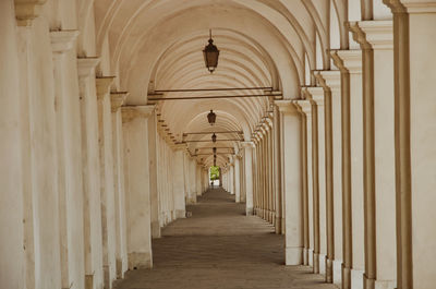 Empty corridor of building