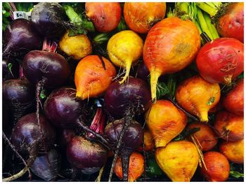 Full frame shot of fruits at market