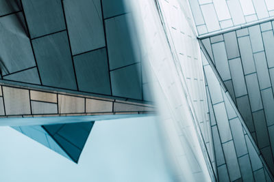 Low angle view of modern building against sky