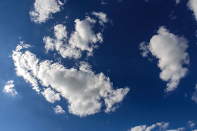 Low angle view of clouds in sky
