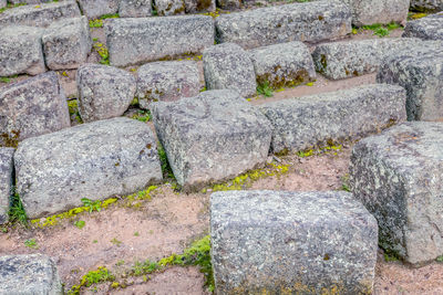 Close-up of stone wall