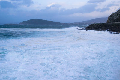 Scenic view of sea against sky