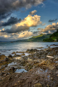 Scenic view of sea against sky