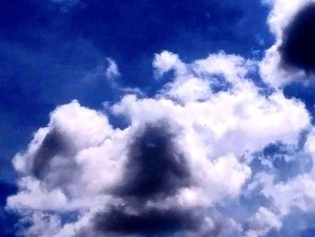 Low angle view of clouds in sky