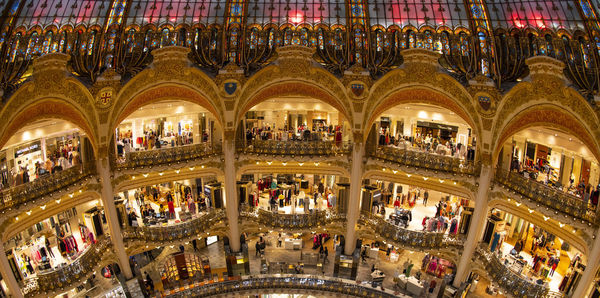 Group of people in shopping mall